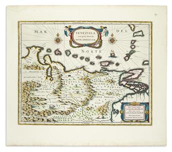 (VENEZUELA.) Keulen, Johannes van. Pas-kaart vande Zee Kusten van Veneçuela me de Byleggende Eylanden.